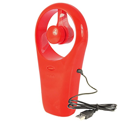 Twitfish USB Handheld Fan – Rot - 2