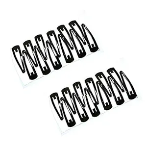 Bhajanlal Greenery - (Pack of 24) Black Tic Tac Hair Clips for Girls Tic Tac Clips for Women Stylish Tic Tac Clips for Girls