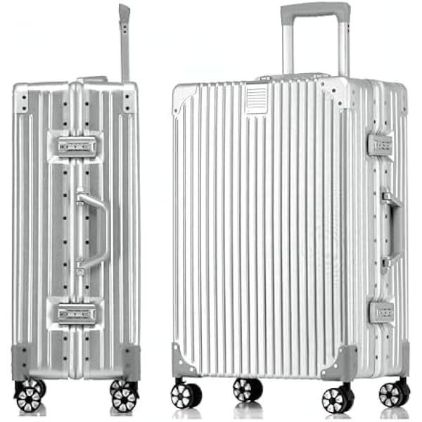 Valise Rigide JLY Polycarbonate - Double Serrure TSA, 4 Roues, Poignée Aluminium, Taille L 86L