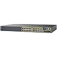 Cisco Catalyst 2960X-24PD-L Network Switch, 24 Gigabit Ethernet Ports, 370W PoE Budget, two 10 G SFP+ Uplink Ports, Enhanced Limited (WS-C2960X-24PD-L)