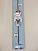 GISELA GRAHAM WOODEN NAUTICAL PIRATE THEME SLIDING HEIGHT CHART by Make It Fabulous