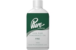 Pure Scented 100ml Fragrance Oil - Vegan & Cruelty-Free, for Candles, Soaps, Slime, Diffusers, Cosmetics, Wax Melts & DIY Crafts (1 x 100ml, Pine)