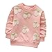Produktbild Cartoon Erdbeer Kirsche Print T-Shirt Kleinkind Kind, DoraMe Baby Jungen Mädchen Lange ärmel Pullover Warme Bluse O-Ausschnitt Sweatshirt für 0-3 Jahr (B-Rosa, 12 Monate)