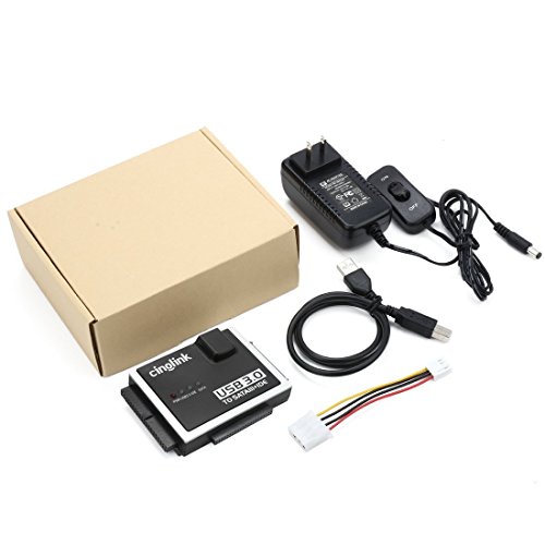[GS/CE Certified Power Supplier]Cinolink® USB 3.0 to SATA and IDE Hard Drive Adapter Universal 2.5/3.5/5.25 Drives, with 4 Feet (1.2 Meters) USB 3.0 Cable …) - 6