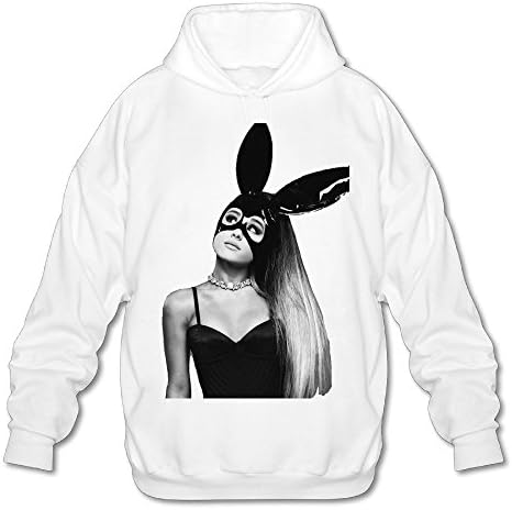 Gaowee Men's Ariana Grande A Capella Of Dangerous-woman-01 Hoodie -  White - 