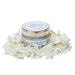 Nishas Handmade Mogra Mallika Face Moisturizer & Day Cream Lotion/Body Butter (50Gm) (Multi-colored)(Pack Of 1)