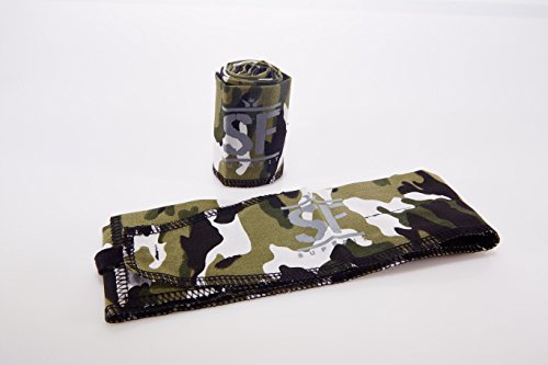 Suprfit Wrist Wraps CF 2.0 | Handgelenkbandagen | Gelenk Schutz | Crossfit Gewichtheben Powerlifting Strongman | Lila/Pink, Schwarz/Grau, Blau oder Camouflage-Urban - 4