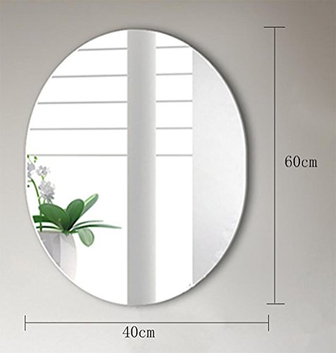 Xiuxiangianju Badezimmerspiegel dekorative Spiegel Badezimmer Luxus-Badezimmer-Spiegel anti-fog wasserdichte ovale Spiegel Schminkspiegel - 4