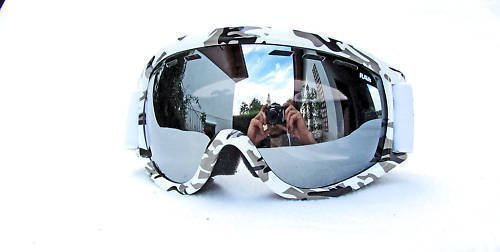 RAVS-SKIBRILLE-SNOWBOARDBRILLE-GLSER-SILBER-VERSPIEGELTRAHMEN-WHITE-CAMOUFLAGE-HELMKOMPATIBEL-ANTIFOG-DOPPELSCHEIBEGoggleMICROFASERTASCHE-INKL
