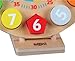 Lelin Children Kids Wood Wooden Learning 24 Hour Clock Creative Education Toy