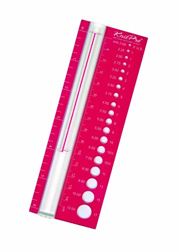 KnitPro 10701 Nadelgrößenschablone mit Lupe