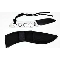 Cuchillo Tactico Militar Monteria Caza Pesca BROWNING de Acero con Funda 4428