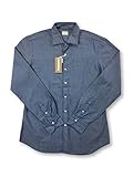 30 DAY RETURNS XACUS Shirt in Blue 15.5