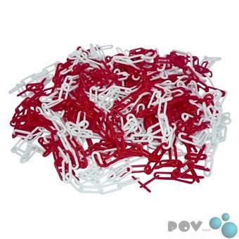 Preisvergleich Produktbild POV® Absperrkette aus Stahl, geschweißt, Drahtstärke 5 mm