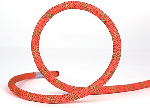 Garden Twine Brisk Climbing Auxiliary Rope Static Rope Safety Rescue Rope Diameter 10.5mm (Color : Orange- Diameter 10.5MM, Size : 60m(192ft))