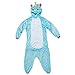 Produktbild Katara 1744 - Einhorn türkis/rosa Kostüm-Anzug Onesie/Jumpsuit Einteiler Body für Erwachsene Damen Herren als Pyjama oder Schlafanzug Unisex - viele verschiedene Tiere
