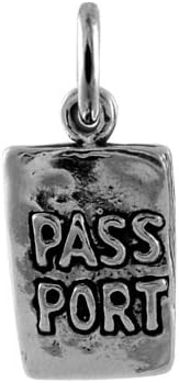 TheCharmWorks Sterling Silver Passport Charm