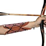 Este protector de cuero del brazo se diseña para proteger su antebrazo de ser golpeado por la cuerda de arco.