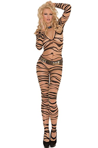 Preisvergleich Produktbild LETSDO Frische Zebra-Druck Körperstrümpfe