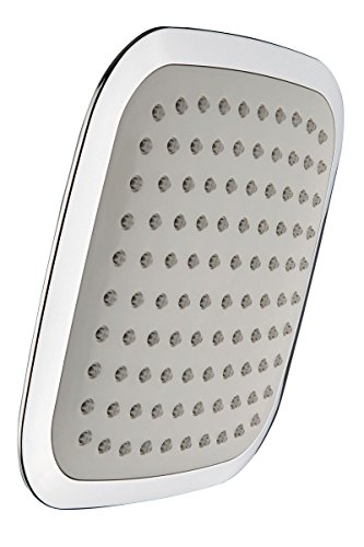 Duschkopf eckig 200 x 200 mm Kopfbrause mit 100 Düsen Brausekopf mit Kugelgelenk - TMPOS4KP