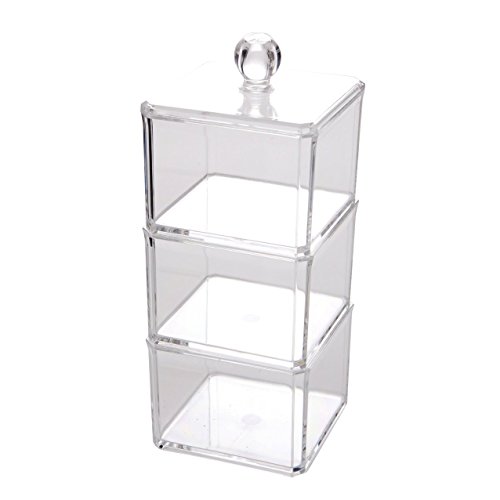 HQdeal Acrylic Makeup Organiser Cosmetic Storage Display Holder Storage Clear