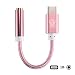 Produktbild etbotu der U89 Stecker auf 3,5 mm Buchse Audio-Konvertierung Kabel rose gold