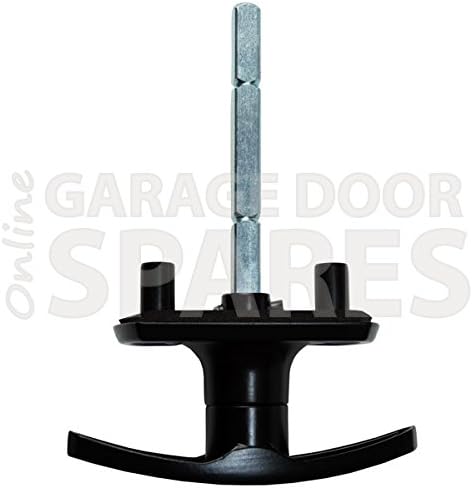 Garage Door Parts Wessex Black Powder Coated T Handle Lock Pattern