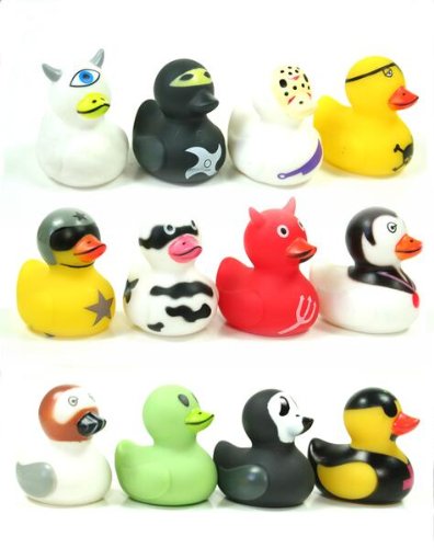 12 Assorted Rubber Ducks