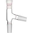 StonyLab 3 Way Distilling Adapter with 24/40 Joints for Distillation Apparatus