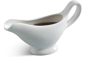 ESOES Plato de porcelana blanca para salsa de salsa de salsa de salsa de bote (L)