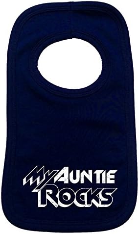Novelty Funny Top - Slogans Baby MY AUNTIE ROCKS Baby Bib