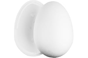 Ideen mit Herz Polystyrene egg, 2 pieces, large and separable (30 cm high, diameter 21 cm, 1 piece)
