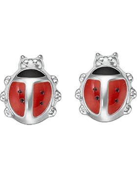 CHRIST Mädchen-Ring 925er Silber One Size, Rot