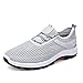 Produktbild Yogogo Herren Schuhe Flach Rutschfeste Laufbreath Straps Mesh Schuhe Sneakers Chelsea Stiefel Arbeits Stiefel Laufschuhe Wasserdicht Warm Winterschuhe Boots Schwarz Weiß Gym Running Fitness