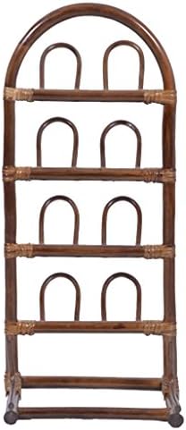 HWF Shoe Racks Slippers Rack Shoe Cabinet Rattan Wood Multilayer Simple Fashion 30*26*70cm
