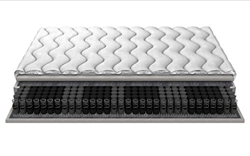 Multipocket Sprung Multi Posh Mattress 9 Zones Multipocket Springs Pocket Springs 18cm 3-layer quilted “Moon” cover 140x200