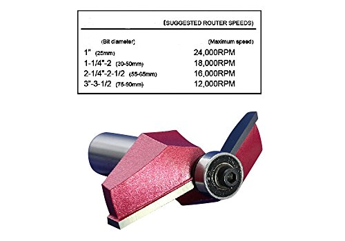 SHINA Oberfräser Fräser Holz machen Router End Mill CNC Engraving Schaft (Schneiden Ø 78.98mm Grad 30°) - 3