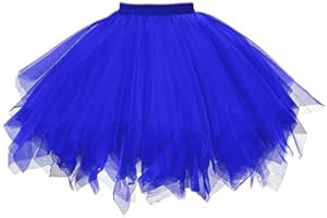 MMIHOIM Karneval tüllrock Damen Tutu Klassisch Rock, Tüllrock Unterrock Rock Tütü Rock Tutu Röcke 50er Vintage Ballet Elastisch Tanzrock Tanzkleid Ballkleid Tanzen