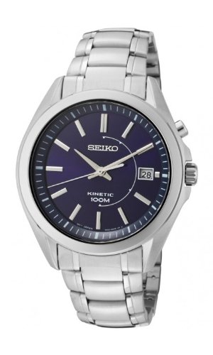 Seiko Mens Stainless Steel Watch with Blue Dial Seiko Mens Stainless Steel Watch with Blue Dial