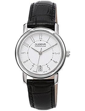 Dugena Damen-Armbanduhr Rondo Petit Arabica - Traditional Classic Analog Quarz Leder 7000134