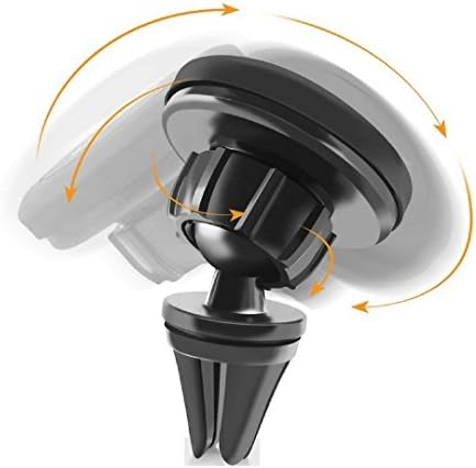 Avamba Phone Holder Air Vent Universal 360 ° Car Magnet Rotier, 7/Tilts Universal In-Car Holder for iPhone 6 5S 5 Samsung Note 8, Galaxy S4 and all other smartphones or GPS Devices – Black