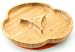 Baby Suction Plate, Suction Stay Put Feeding Plate, Natural Bamboo (Orange)