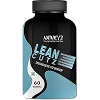Naturyz LEAN CUTZ Thermogenic Fat Burner with 500mg Acetyl L Carnitine, Green tea Extract, Garcinia Cambogia, Green Coffee Bean Extract, Caffeine & Chromium for Weight Management 60 Tablets