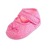 ROPALIA Infant Baby Girl Soft Bottom Shoes Floral Bowknot Cotton Crib Shoes