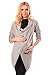 Purpless Maternity and Nursing Cardigan 9005 (UK 8-10, Light Gray)