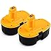 Price comparison product image [2 Packs] Replacement for Dewalt DC9096 18V 3.0Ah Ni-MH Batteries DE9098 DE9095 DE9094 DE9096 DE9039 DW9096 DW9095 DW9098 DE9503 Cordless Drill Dosctt