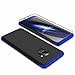 Produktbild Samsung Glaxy S9 Hülle + Panzerglas, JINICHANGWU 360° Rundumschutz-Schale PC Full-Cover Anti-Kratzer Handyhülle Schutzhülle Case für Samsung Glaxy S9 (Blau/Schwarz)