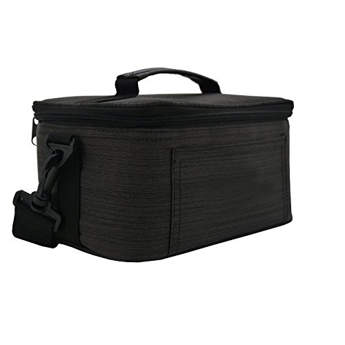 Pushingbest Leinwand Tragetasche Lagerung wasserdichte Hülle stoßfestes tasche für Samsung Gear VR VR Case VR Box VR Pro Riem 3(Black) - 4