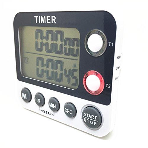 searon Digital Dual Line kanalgruppen blinkende LED-Countdown Timer für Lab Elektronische Küche Labor - 5