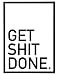 Produktbild Poster 50 cm x 70 cm, Get Shit Done mit schwarzem Bilderrahmen, Startup Motivation, Quote, Motivationsposter, Poster mit Rahmen, Kunstdruck, Motivations-Poster mit Rahmen, Startup Quote, business poster